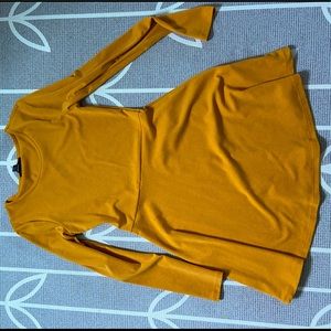 Mustard yellow dress